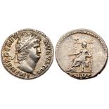 Nero. Silver Denarius (3.47 g), AD 54-68. VF