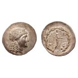 Aiolis, Myrina. Silver Tetradrachm (16.37 g), ca. 155-145 BC. EF