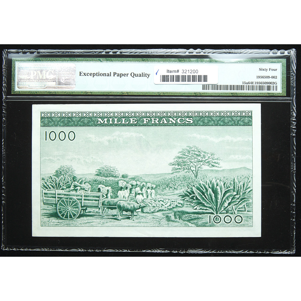 Guinea. Banque Centrale de la République. 1960 1000 Francs - Image 3 of 3