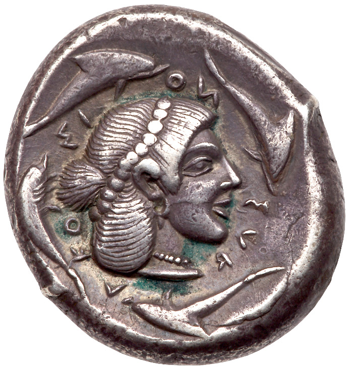 Sicily, Syracuse. Deinomenid Tyranny. Silver Tetradrachm, 485-466 BC. VF - Image 3 of 3