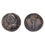 Great Britain. Silver Penny, 1735. UNC