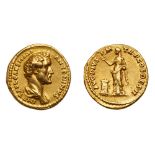 Antoninus Pius, AD 138-161. Gold Aureus (7.0 g). EF