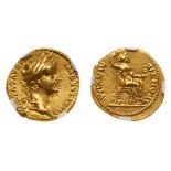 Tiberius, AD 14-37. Gold Aureus (7.94g)