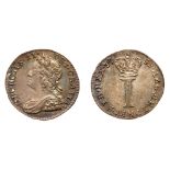 Great Britain. Silver Penny, 1755. UNC