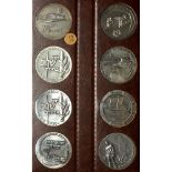 Israel. Lot of 8 Silver 59 mm. State Medals