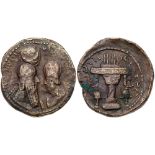 Sasanian Kingdom. Ardashir I and Shapur I, AD 224-241. AE 8 Chalkoi (12.5g). VF