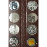Israel. Lot of 8 Silver 59 mm. State Medals
