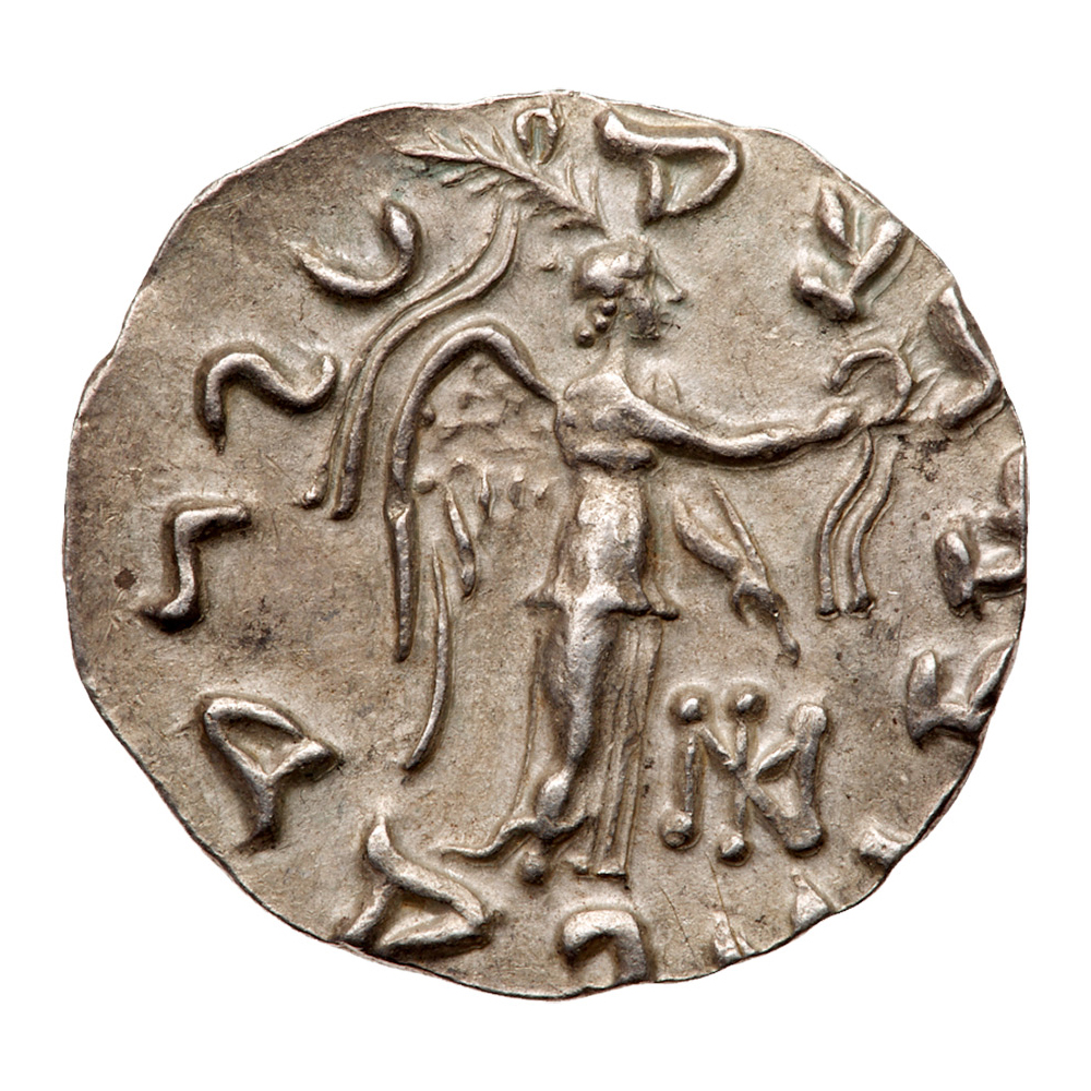 Indo-Skythian Kingdom. Maues. Silver Tetradrachm (9.79 g), ca. 125-85 BC. EF - Image 3 of 3