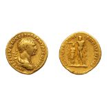 Trajan. Gold Aureus, AD 98-117. F