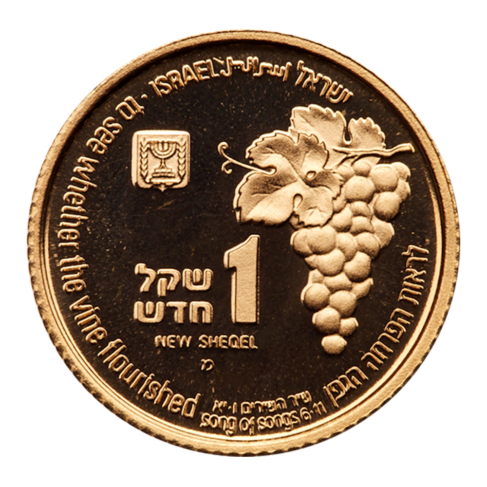 Israel. 1 New Sheqel, 1995. PF - Image 2 of 3