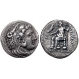Macedonian Kingdom. Alexander III 'the Great'. Silver Tetradrachm (15.41 g), 336-323 BC. VF