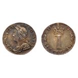 Great Britain. Silver Penny, 1753. UNC