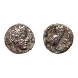 Attica, Athens. Fourrée Tetradrachm (13.01 g), ca. 454-404 BC. VF