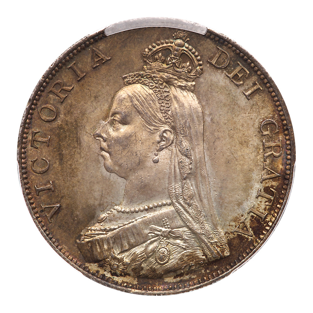 Great Britain. Double Florin, 1887. PCGS MS64 - Image 2 of 3