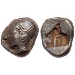Ionia, Phokaia. Silver Diobol (1.31 g), ca. 521-478 BC. VF