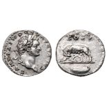 Domitian. Silver Denarius (3.17 g), AD 81-96. AU