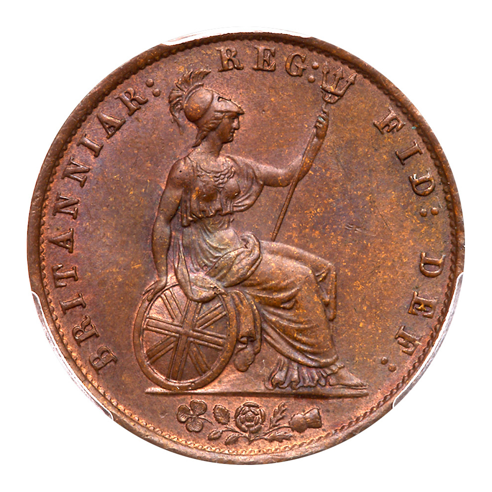 Great Britain. Halfpenny, 1854. PCGS MS64 - Image 3 of 3