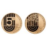 Israel. Gold 5 New Sheqalim; plus Silver 1 and 2 New Sheqalim, 1992. PF