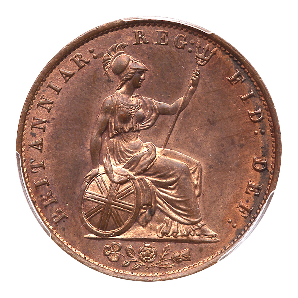 Great Britain. Halfpenny, 1855. PCGS MS64 - Image 3 of 3