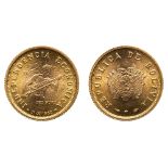 Bolivia. 5 and 10 Bolivianos, 1952. BU