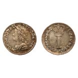 Great Britain. Silver Penny, 1758. UNC