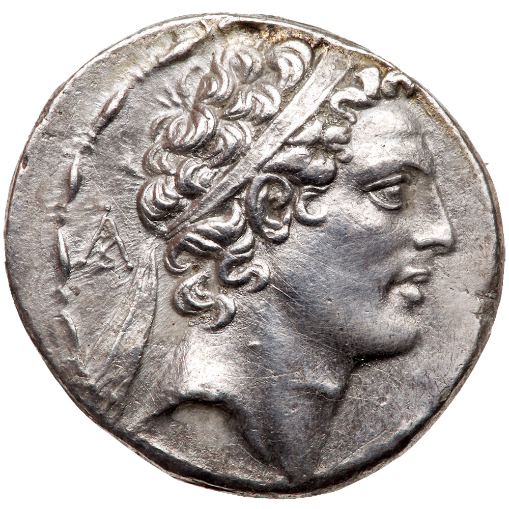 Seleukid Kingdom. Antiochos IV Epiphanes. Silver Tetradrachm (16.64 g), 175-164 BC. VF - Image 2 of 3