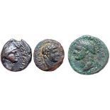 Judaea Capta and related. 3-Piece Lot of Bronze Issues