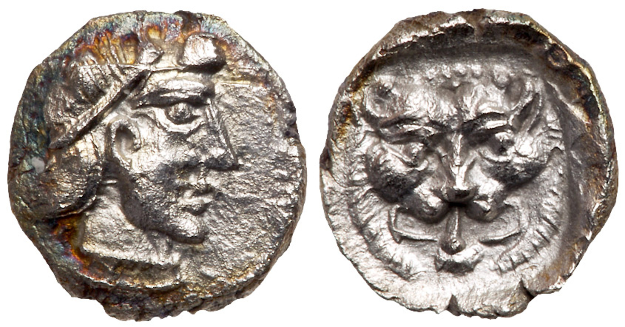 Samaria, Achaemenid Period. Silver Obol (0.73 g), ca. 375-333 BC. EF