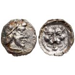 Samaria, Achaemenid Period. Silver Obol (0.73 g), ca. 375-333 BC. EF