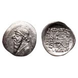 Parthian Kingdom. Mithradates II. Silver Drachm (4.11 g), 121-91 BC. MS