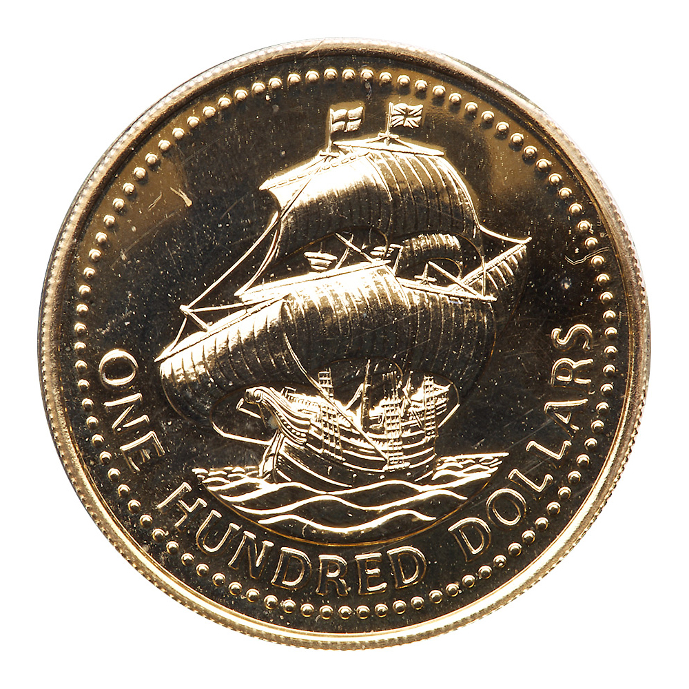 Barbados. 100 Dollars, 1975. BU - Image 2 of 3