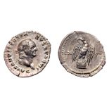 Vespasian. Silver Denarius (3.41 g), AD 69-79. EF