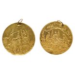 Germany. Gold Religious Medal, ND (C.1750). EF