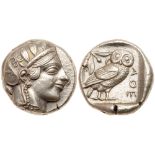 Attica, Athens. Silver Tetradrachm (17.16g), ca. 455-440 BC