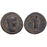 Phillip II, AD 247-249. AE 21 (8.89 g) as Caesar. VF