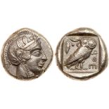 Attica, Athens. Silver Tetradrachm (16.91g), 465 BC-455 BC
