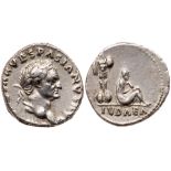 Vespasian. Silver Denarius (3.30 g), AD 69-79. EF