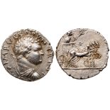 Titus. Silver Denarius (3.41 g), as Caesar, AD 69-79. EF