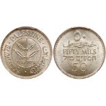 Palestine, 50 Mils, 1935