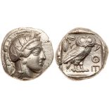 Attica, Athens. Silver Tetradrachm (17.17g), ca. 440-404 BC