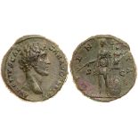 Marcus Aurelius. ’ Sestertius (22.22 g), as Caesar, AD 138-161. VF