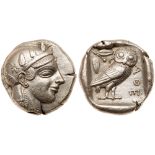 Attica, Athens. Silver Tetradrachm (17.13g), ca. 465-455 BC