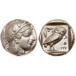 Attica, Athens. AR Tetradrachm (17.14g), ca. 465-455 BC