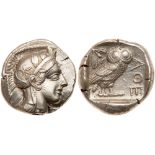 Attica, Athens. Silver Tetradrachm (17.17g), ca. 440-404 BC