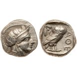 Attica, Athens. Silver Tetradrachm (17.15g), ca. 440-404 BC