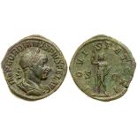 Gordian III. ’ Sestertius (19.98 g), AD 238-244. VF