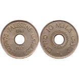 Palestine, 10 Mils, 1942 (copper-nickel)