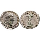 Titus. Silver Denarius (3.55 g), AD 79-81. VF