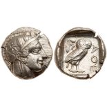 Attica, Athens. Silver Tetradrachm (17.19g), ca. 440-404 BC