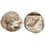 Attica, Athens. Silver Tetradrachm (17.16g), 440-404 BC